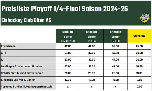 ticketpreise playoffs 2025 viertelfinal